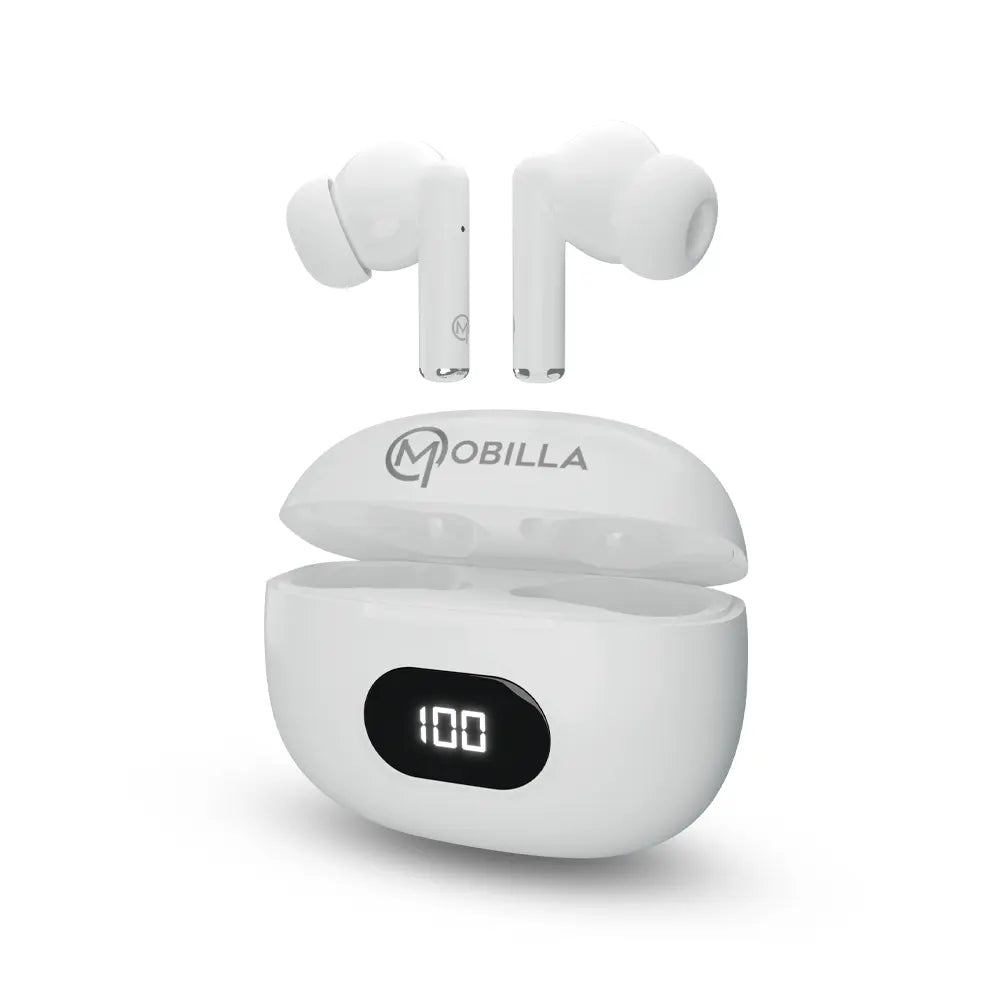 Mobilla Mbuds 102 Pro Light Weight TWS Earbuds in Black Color