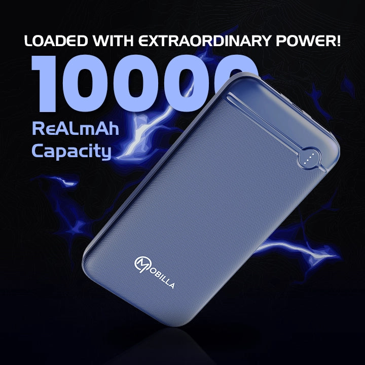 Mpower 103 - 10000mah fast charging power bank in Black Color