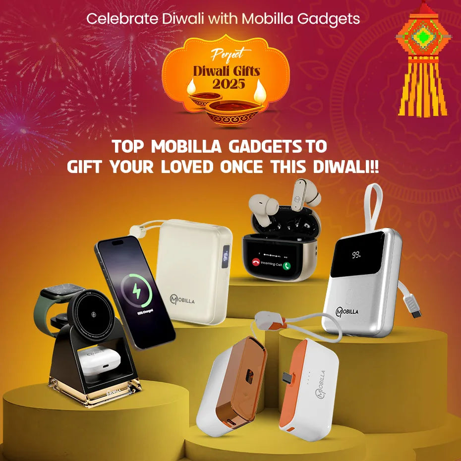 Top Mobilla Gadgets to Gift Your Loved Ones This Diwali – From Earbuds to Wireless Chargers