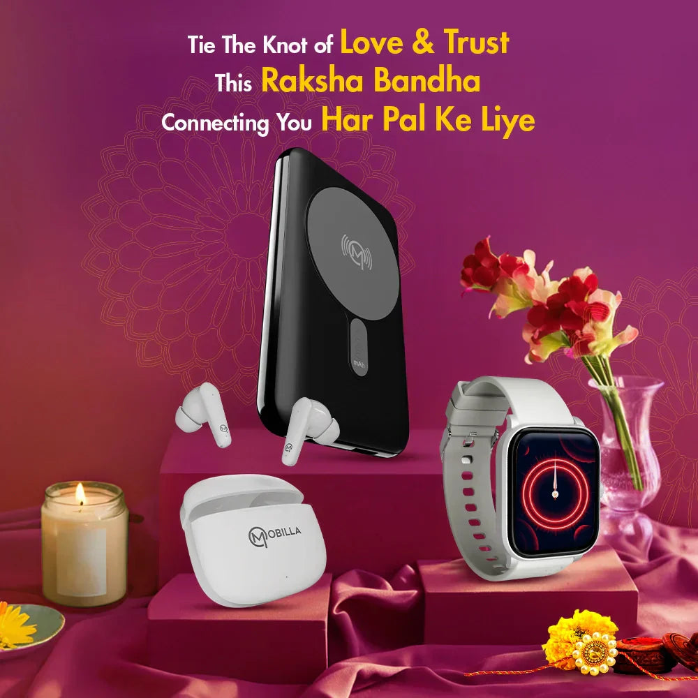 Top Raksha Bandhan Gifts for Sister and Brother Power Banks, Earbuds