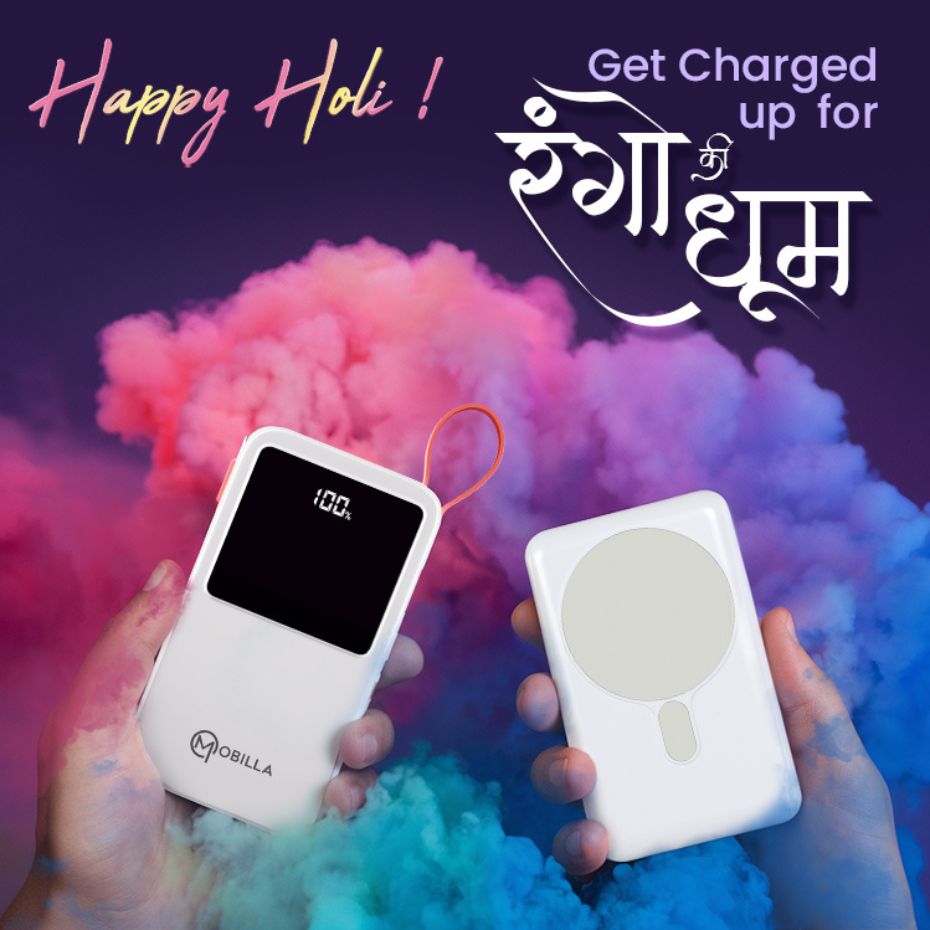 Colour Your Holi With Music & Power From Mobilla