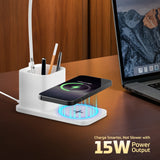 MCharge Lumina: 15W Wireless Charger With 3 Color Desk Lamp