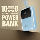 MPower X1: Compact Powerbank With 10000mAh Battery Capacity(Blue)