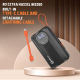 MPower Force: Laptop Charging Powerbank With 20000mAh Battery Capacity (Black)