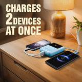 MPower X1: Compact Powerbank With 10000mAh Battery Capacity(Blue)