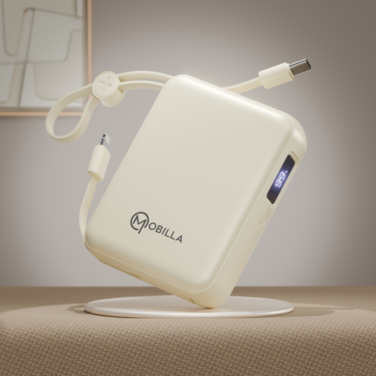MPower X2: 27W Power Output Powerbank with 10000mAh Battery Capacity(Cream)