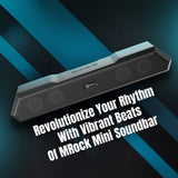 MRock 104: Wireless Portable Bluetooth  Mini Soundbar (COMBO OF 2)