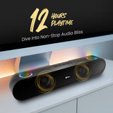 MRock 105: Wireless Portable Bluetooth Soundbar With RGB lights