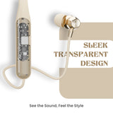 MBuddy 533: Neckband with Magnetic On/Off Sensor & 40Hrs Playtime(Cream)