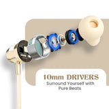 MBuddy 533: Neckband with Magnetic On/Off Sensor & 40Hrs Playtime(Cream)