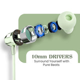 MBuddy 533: Neckband with Magnetic On/Off Sensor & 40Hrs Playtime(Cream)