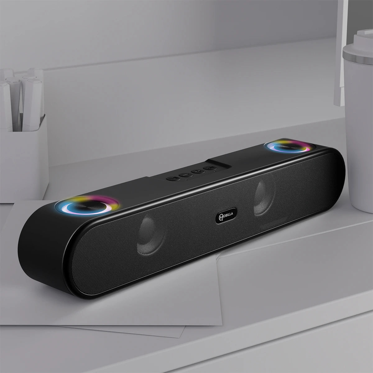 MRock 105: Wireless Portable Bluetooth Soundbar With RGB lights