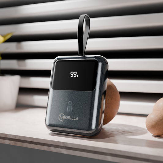 MPower X1: Compact Powerbank With 10000mAh Battery Capacity(Black)