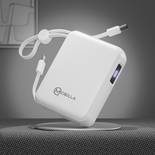 MPower X2: 27W Power Output Powerbank with 10000mAh Battery Capacity(White)