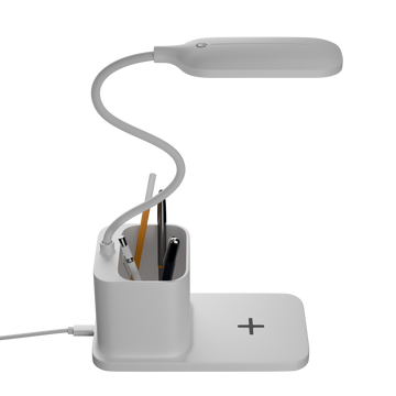 MCharge Lumina Portable 15W Wireless Charger with Table Lamp