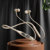 MBuddy 533: Neckband with Magnetic On/Off Sensor & 40Hrs Playtime(Cream)