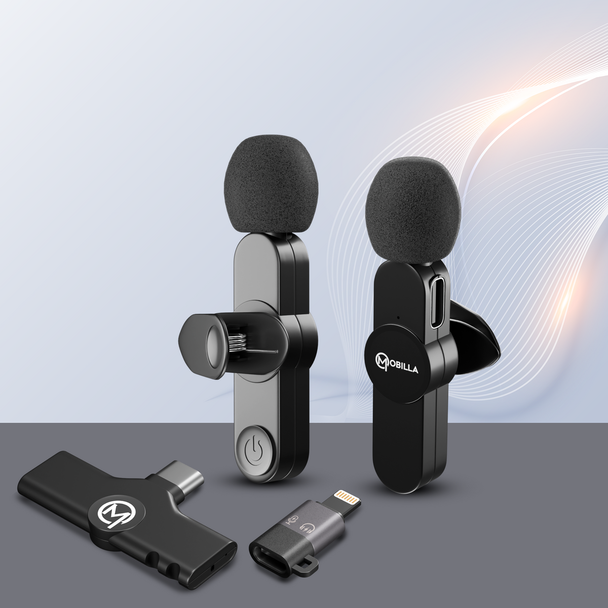 MLapel 101: 2 in 1 Wireless Microphone with 10 Hours Working Time & Auto Noise Reduction