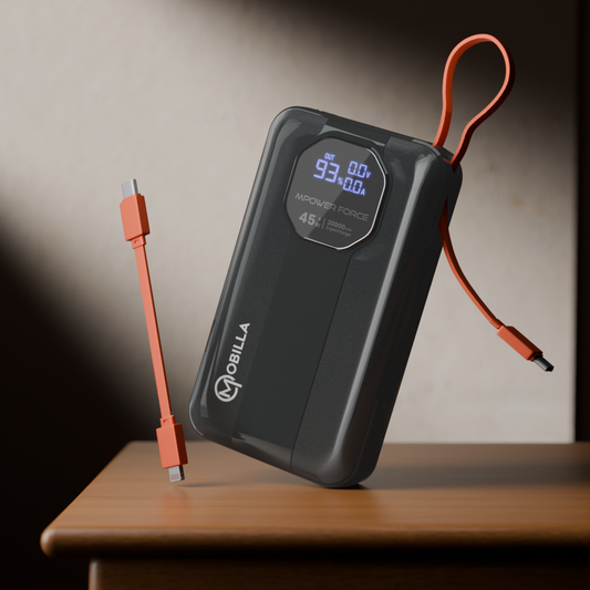 MPower Force: Laptop Charging Powerbank With 20000mAh Battery Capacity (Black)