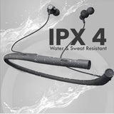 MBuddy 341: Wireless Neckband With 35 Hours of Music Playtime & Dual Connectivity  - GREY