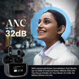 MBuds Elite: TWS Earbuds With Smart Interactive Touch Case (Blue)