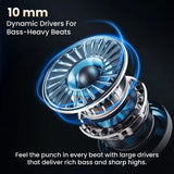 MBuds Elite: TWS Earbuds With Smart Interactive Touch Case (Blue)