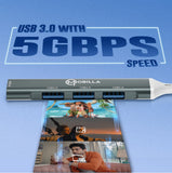 MConnect H2: 4-in-1 Type-C to USB Hub  with High-Speed Data Transfer