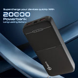 MPower 723: Portable Powerbank with 20000mAh Battery Capacity