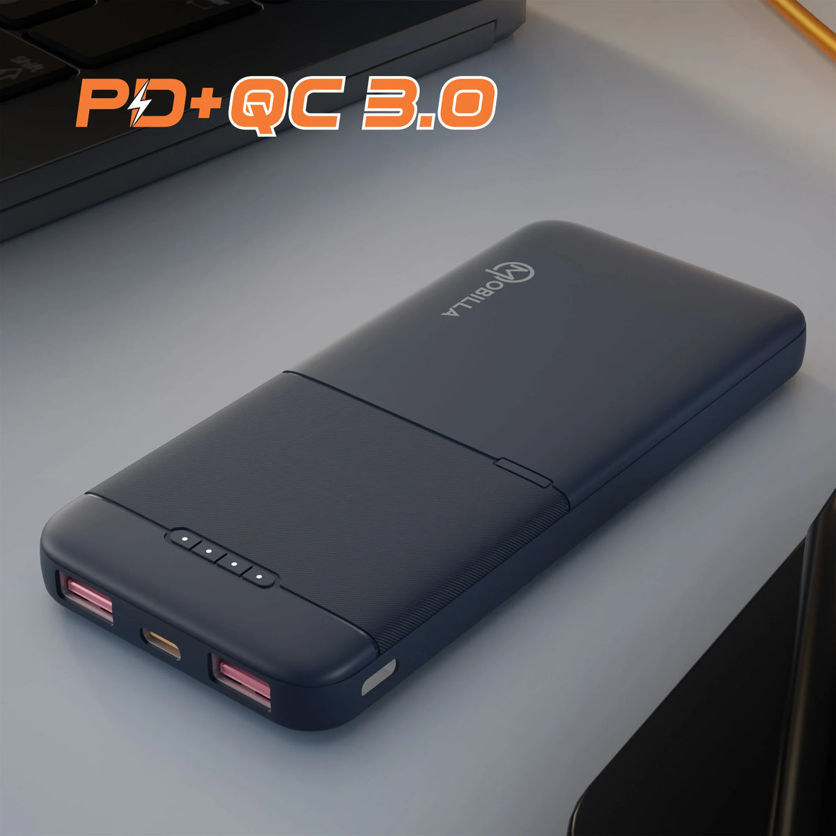 MPower 713: Portable Powerbank with 10000mAh Battery Capacity