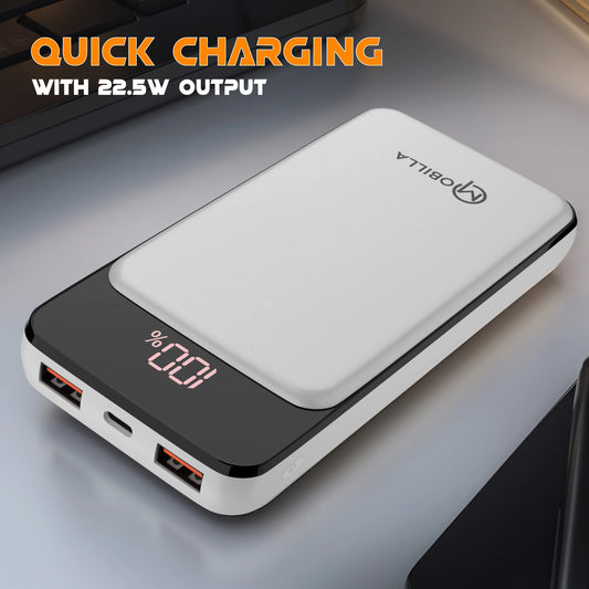 MPower 714 - Quick Charging Pearl white Powerbank