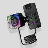 Ranger Duo: Universal Compatibility Car Charger With 80W Output and Colourful RGB Lights