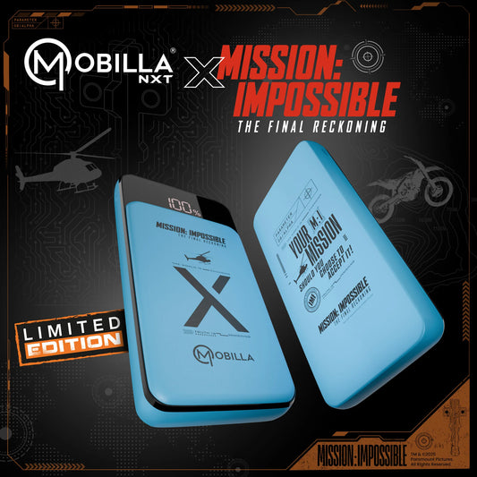 Mobilla MPower X4 Powerbank Mission Impossible Edition Light Blue