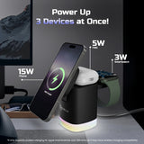 MCharge Volt: 3-in-1 Wireless Charger With 23W Power Output White