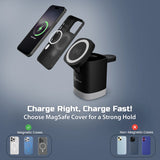 MCharge Volt: 3-in-1 Wireless Charger With 23W Power Output White